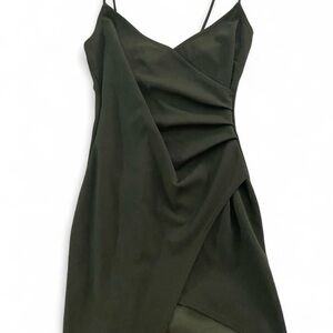 Blue Blush Asymmetrical Olive Dress